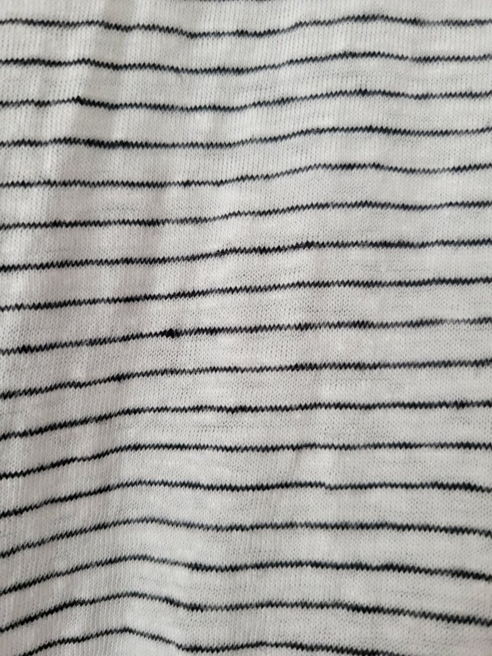 Eileen Fisher White Black stripe 100% Linen dress size XL pockets Lagenlook - Picture 6 of 8